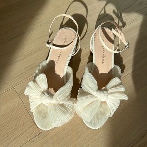 Loeffler Randall Dahlia Pearl Pleated Bow Heel